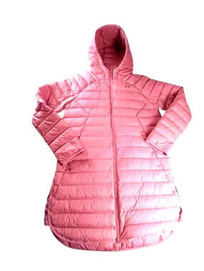 Pink Duck Down Parka Under Armour Storm technology Women XS Lightweight